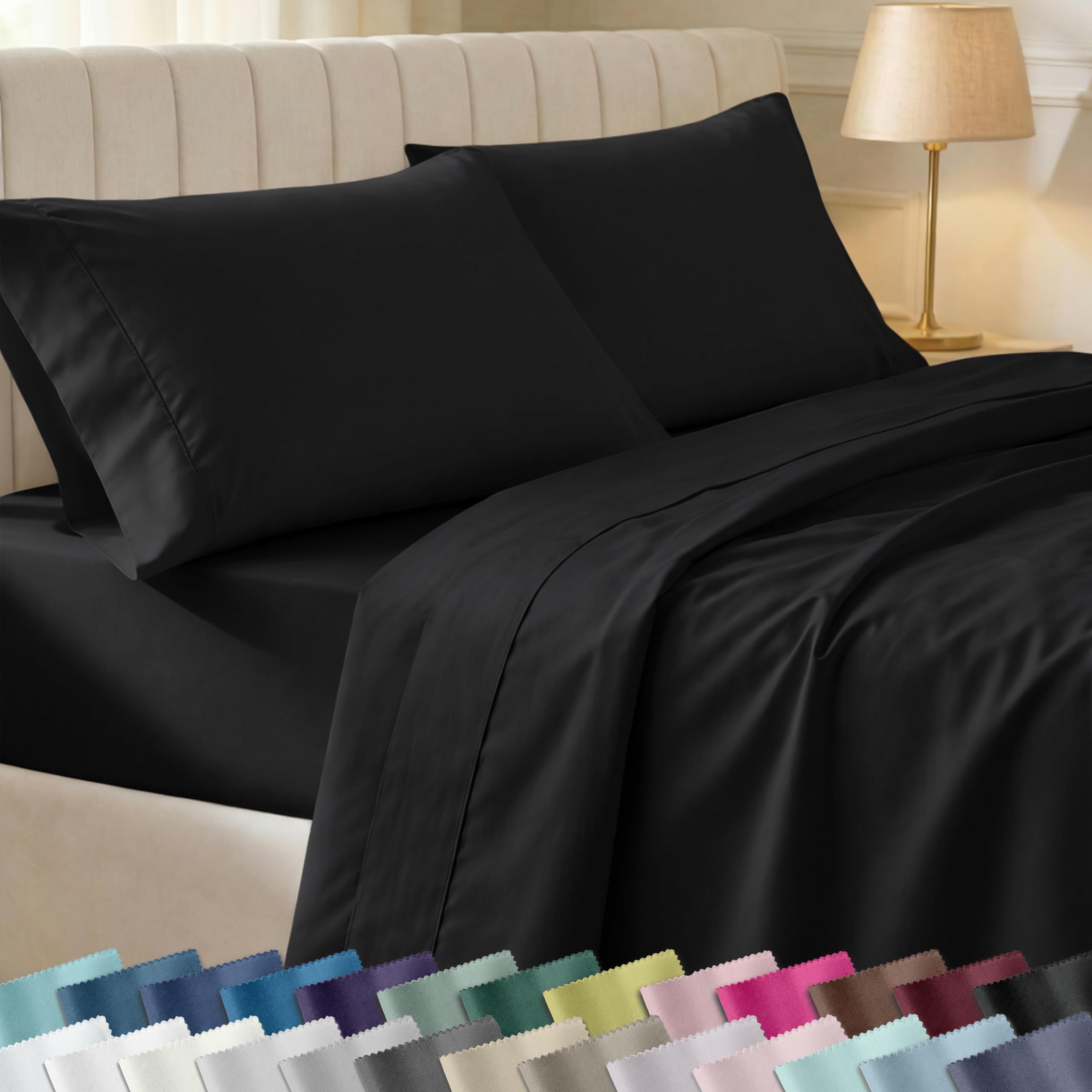 California Design Den fullコットン ボックスシーツ Amazon.com: California Design Den Soft 100% Cotton Full Size Bed